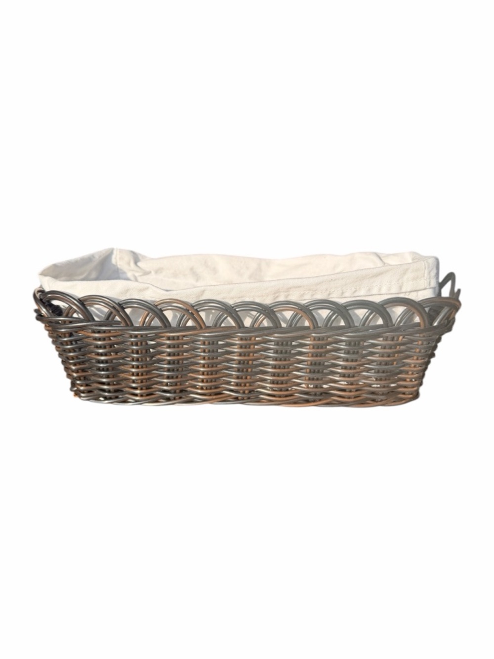 Warming Stone Bread Basket with Warming Stone 12x5 – Lined Serving Basket